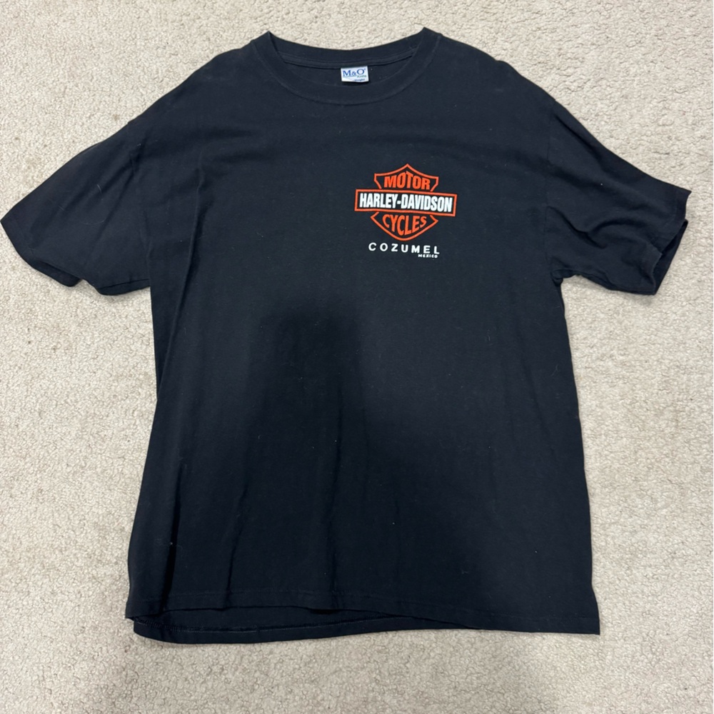 Harley-Davidson Black Tee with Orange Logo